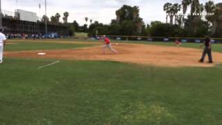 La Mirada's RJ Lan is retired in the second inning by Pasadena Tuesday. screenshot 3
