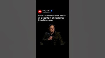Elon musk Grok 4 level of intelligence 🤖 #grok #elonmusk #technology #ai #shorts