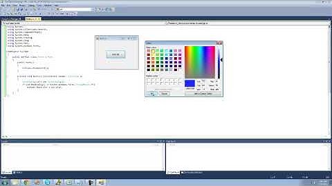 C# Beginners Tutorial   81   ColorDialog Computer tips and triks pro