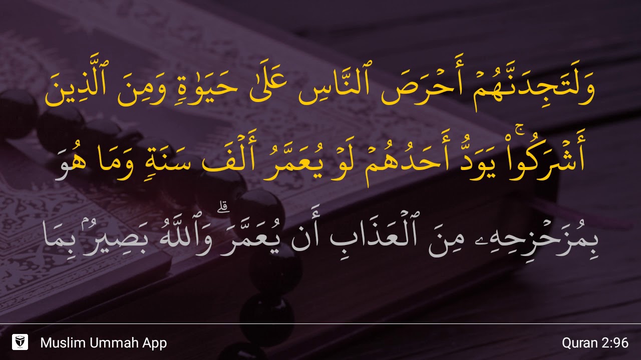 Al-Baqarah ayat 96 - YouTube