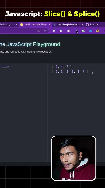 Difference b/w slice() and splice() function🔥 #javascript #interview ...