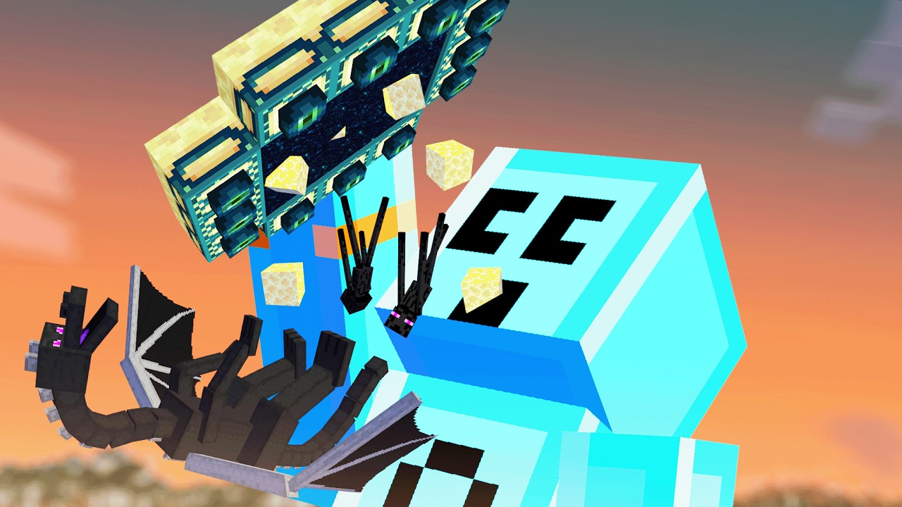 Minecraft but you can Eat Dimensions