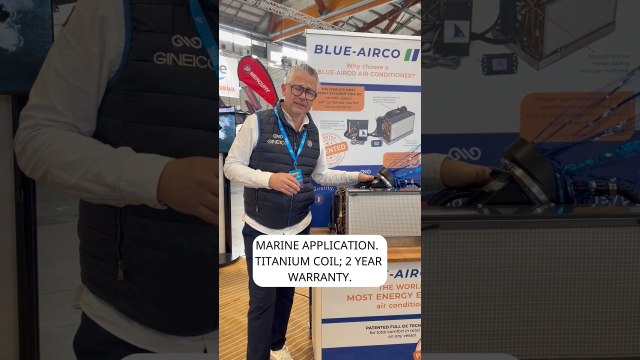 ⁣Gineico Marine Blue-Airco demo at Sydney Boat Show_SBS 2026