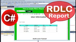 RDLC Report in c#. How to create RDLC Report in c# with SQL Server Step By Step screenshot 5