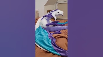 How I made a Huge draong plushie  #furry #handmadeplush