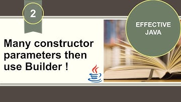 [Effective Java] [Item 2] Consider a builder when faced with many constructor parameters