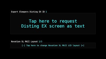 TouchOSC. Sending Expert Sleepers disting EX display to Novation 61SL MkII LCD