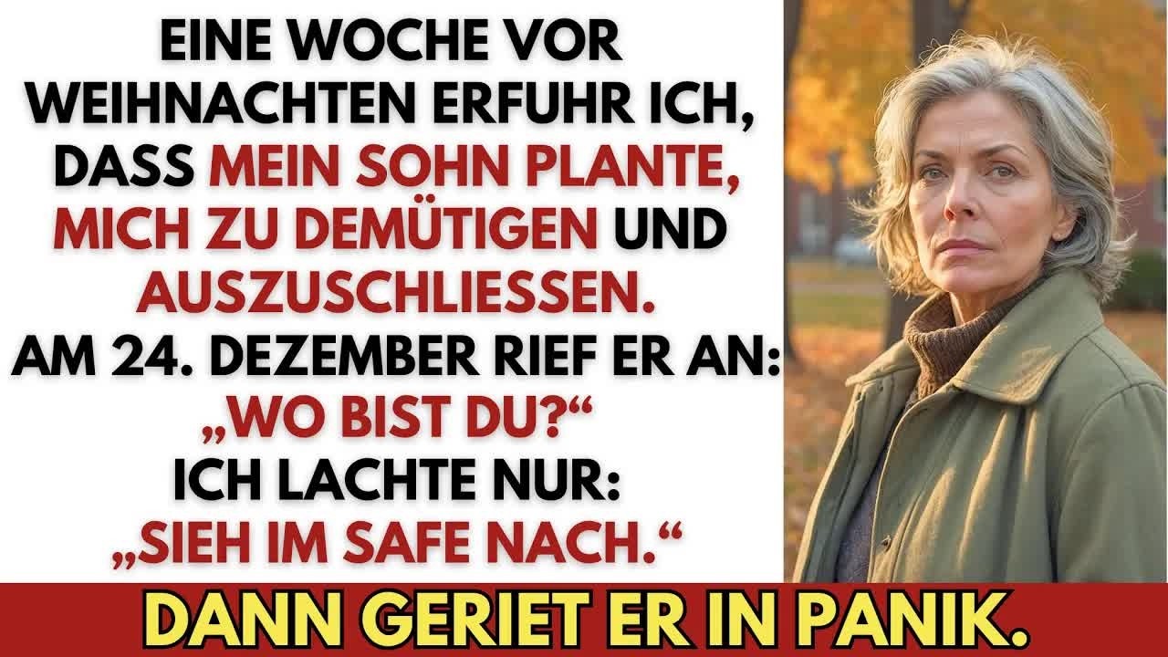 Eine Woche vor Weihnachten erfuhr ich, dass mein Sohn mich demütigen wollte – also schlug ich zu