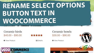 How to Rename Select Options Button Text in WooCommerce Shop / Categories Page in WordPress