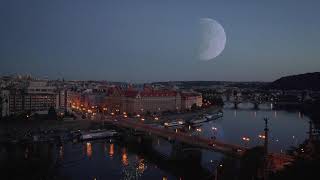 Moon Destroyed Over Prague | Blender Render