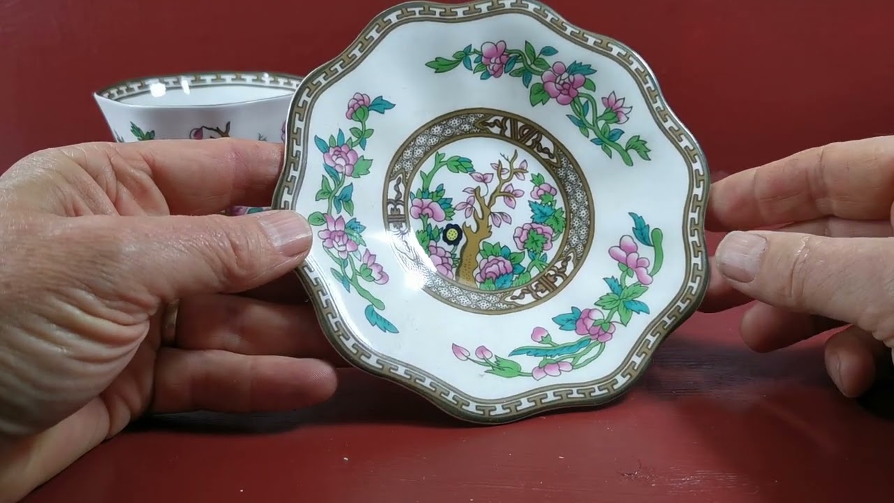 Coalport-China-Indian-Tree-Teacup-and-Saucer - YouTube