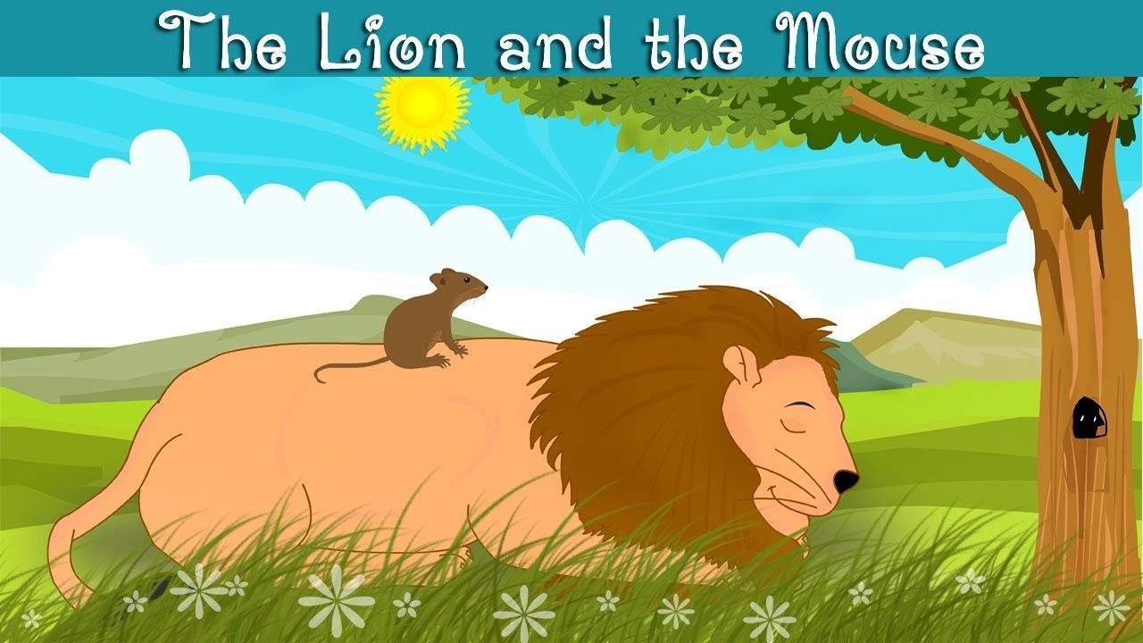 How TO TELL A STORY WITH ACTIONThe Lion and the Mouse Story LADDU CHANNEL V...