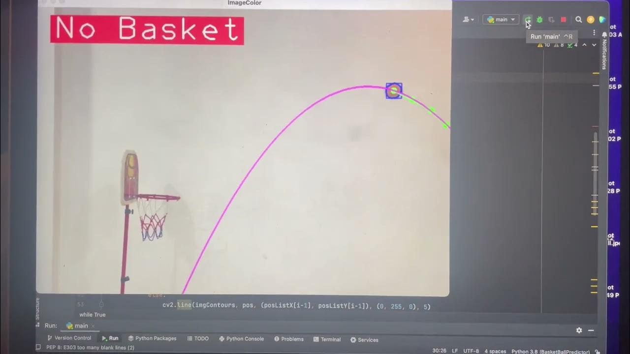 Basketball Shot Predictor Using Python and OpenCV!!!! MUST WATCH - YouTube