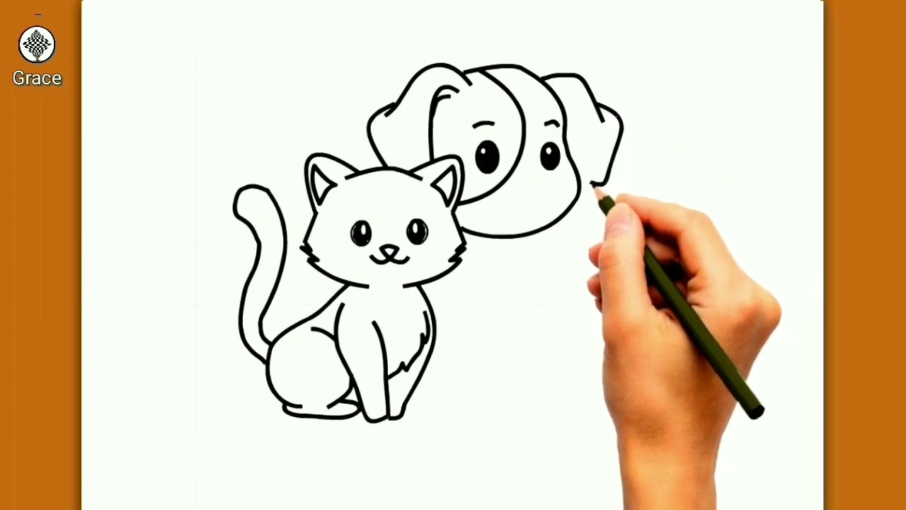 Como Desenhar GATO FÁCIL - How to draw CAT BEAUTIFUL EASY - Cara menggambar  