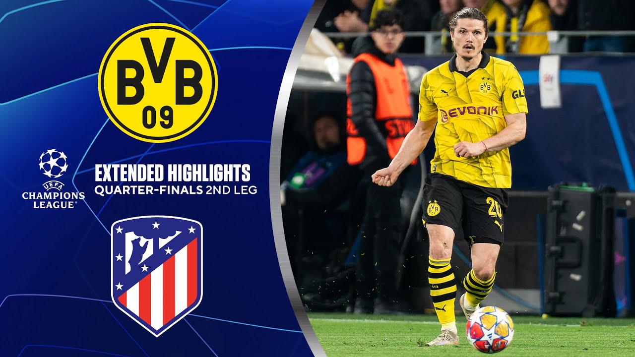 Borussia Dortmund 4-2 Atltico Madrid (Apr 16, 2024) Game ...