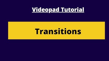 How To Add Transitions In Videopad  - Videopad Video Editor Tutorial #15