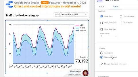 Google Data Studio - New features - November 4, 2021 - Chart and control interactions in edit mode