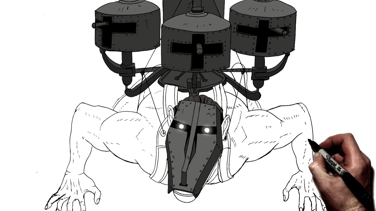 How To Draw The Cart Titan | Step By Step | Attack On Titan