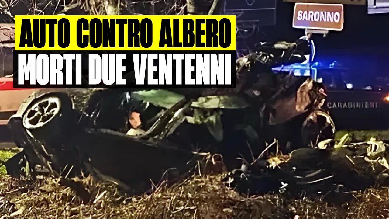 INCIDENTE SHOCK NELLA NOTTE: AUTO SI SCHIANTA CONTRO ALBERO. MORTI DUE ...