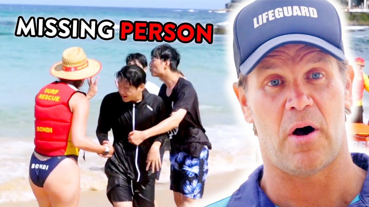 Panicking Lifeguards Search For Missing Swimmer - YouTube