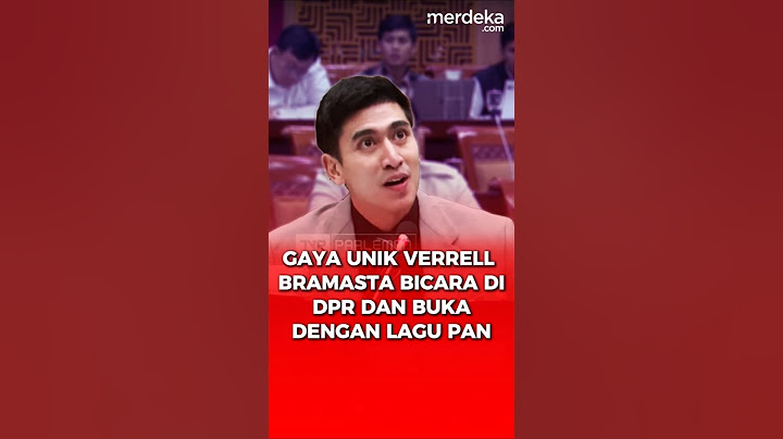 Gaya Verrel Bramasta Berbahasa Inggris & Nyanyi Lagu PAN saat DPR Rapat Naturalisasi. #merdekadotcom