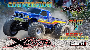 XMAXX TO XMONSTER CONVERSION PART 2 Body and Bumper