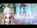 Ayaka E SKILL is a NUKE Lv90 C0 Skyward Blade HYOUKA ELEMENTAL SKILL SHOWCASE - Genshin Impact