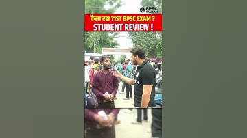 BPSC Student Reaction 👀 आसान नहीं था 71st BPSC Prelims 🔥 #shorts #71stbpscprelims #bpscexamanalysis