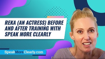Reka / Actress - Before and After using our online pronunciation course