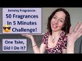 50 Fragrances In Five Minutes | Jeremy Fragrance Tag Challenge Video Perfume Collection Mini Reviews