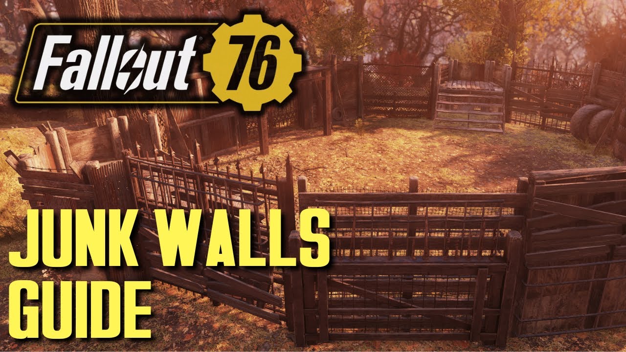 Fallout 76 Realistic Junk Walls Guide YouTube