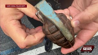 Person brings old grenade for disposal, prompts temporary shut down of Cape Coral police HQ