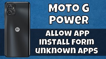 Motorola Moto G Power Allow app install form unknown apps | Give permission for app installation