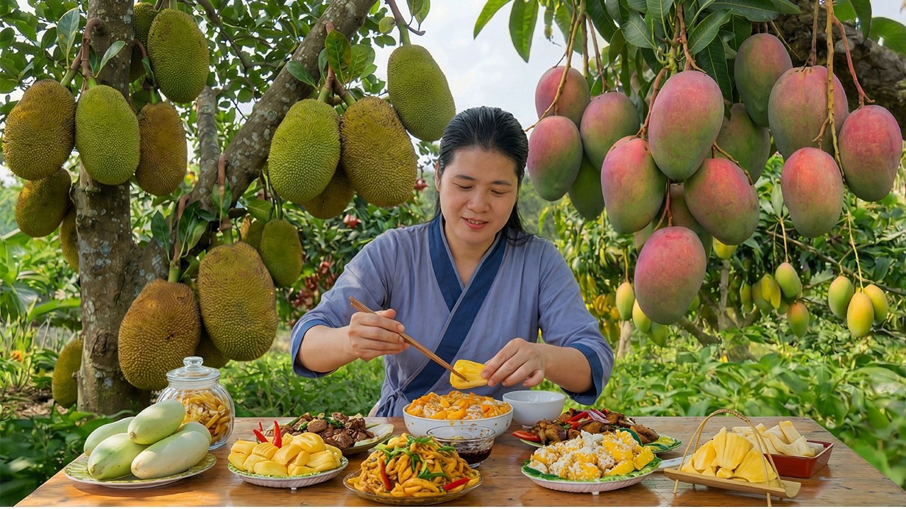 Harvest & Cook with Jackfruit and Mangoes to Prepare Traditional Dishes – Farm Life