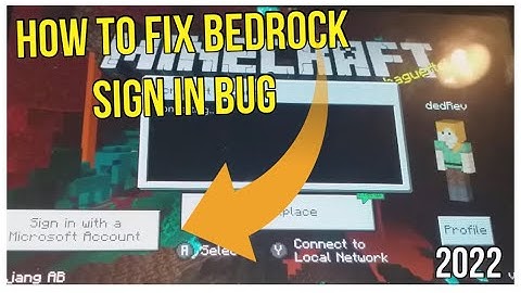 How to fix Minecraft Bedrock Edition Microsoft Sign in ERROR (ALL platforms) // STILL WORKING 2022