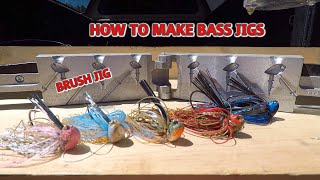 How to Make Bass Jigs. Do-It Brush Jig Mold.