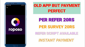 ROPOSO APP || REFET BYPASS || INSTANT PAYMENT || BEST APP IN 2021