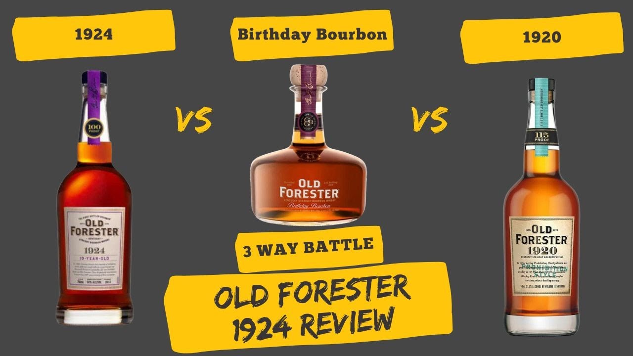 Old Forester 1924 Review-1924, Birthday Bourbon, and 1920 3 Way Battle