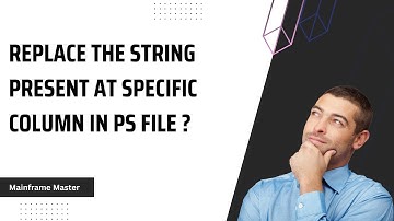 How to change the string present at specific column in PS file ? JCL | COBOL | IBM | MAINFRAMES