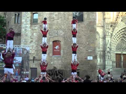 Castellers de Barcelona: 2 pd5 Festa Catalana 6/07/2013