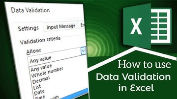 Data Validation In Excel With Input and Error Message #excel #datavalidation #tipsandtricks