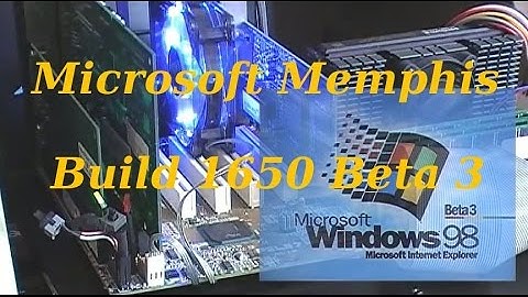 Microsoft Memphis (Windows 98) [Build 1650 Beta 3]