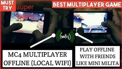 Modern Combat 4 MultiPlayer OFFLINE 2018  (Local WiFi) with friends 100% works