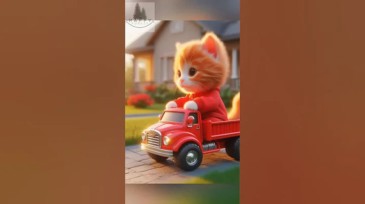 Watch the video about Cute cat driving a truck #trending #cat #cartoon #funny #animation #kucing #cute #funnycats