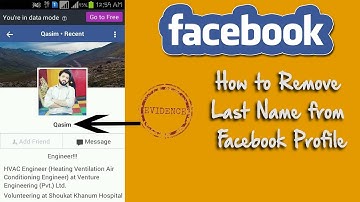 How to remove last name on facebook using Android Phones
