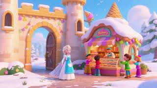 Bakery by the Castle Gate of Elsa 🍰🏰❄️ | Fun Kids Song &amp; Magical Baking Adventure 🎶✨