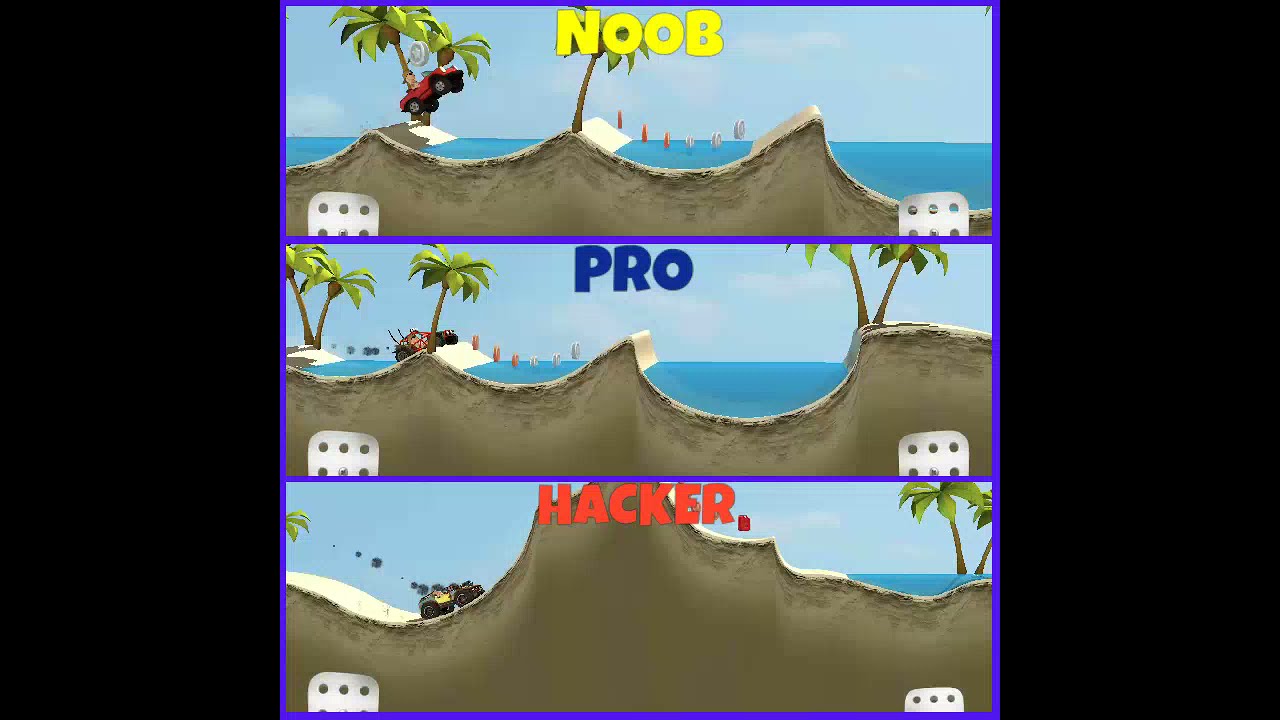 NOOB vs PRO vs HACKER | Prime Peaks - Sandy Beach - Level 2 #Shorts