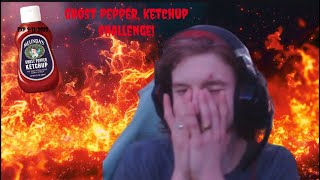 Ghost Pepper Ketchup Challenge!?￼