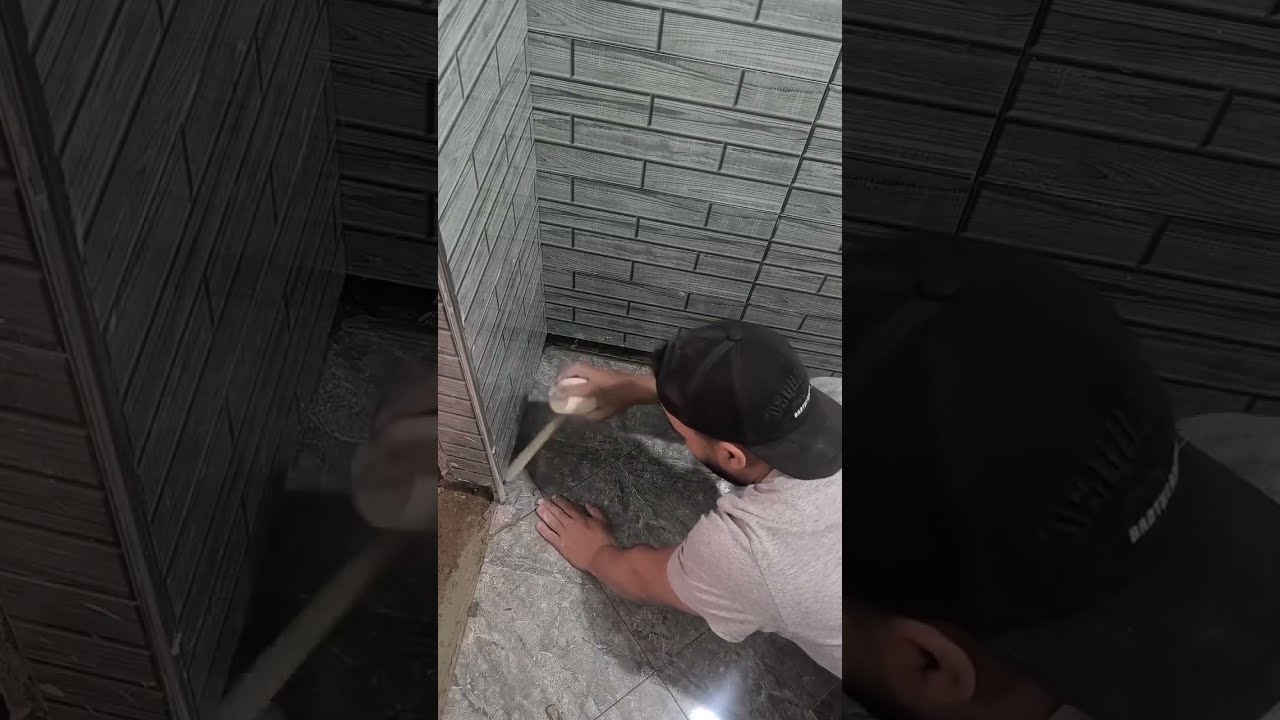 Step by step 🫵 watch how can you building bathroom ceramic tile 