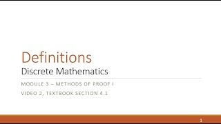 M3 V2 Definitions